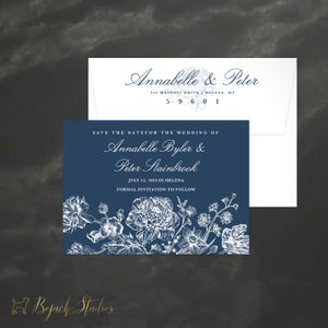 Vintage Botanische Save the Date, Botanische Save Our Date, Vintage Save the Date, Blätter STD, Floral Save the Date Karte, H008