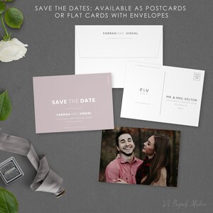 Datum-Karte, Hochzeit Postkarte, moderne retten das Datum speichern unsere Datum gedruckt Foto speichern das Datum,
