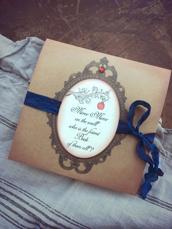 Invitaciones De Blancanieves Etsy