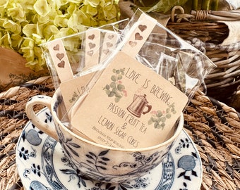 Love is brewing tea favors (10 favors)