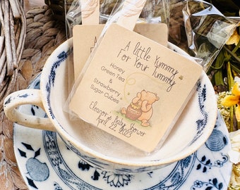 Winnie ThePooh tea favors personalized (10 favors)