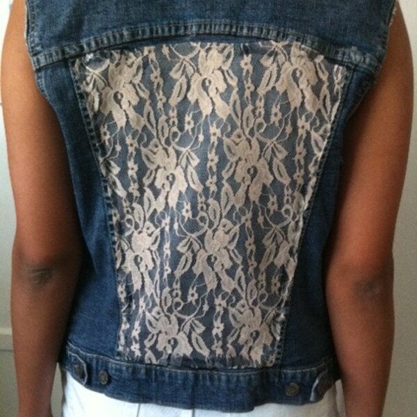 Studded Lace Vest