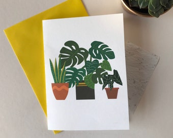 Printed seed paper plant card, card with seeds