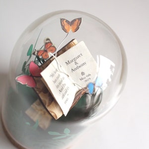 Personalised butterfly book on stand, handmade paper sculpture image 9