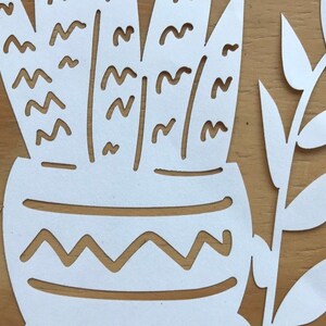 Paper cutting plant template image 2