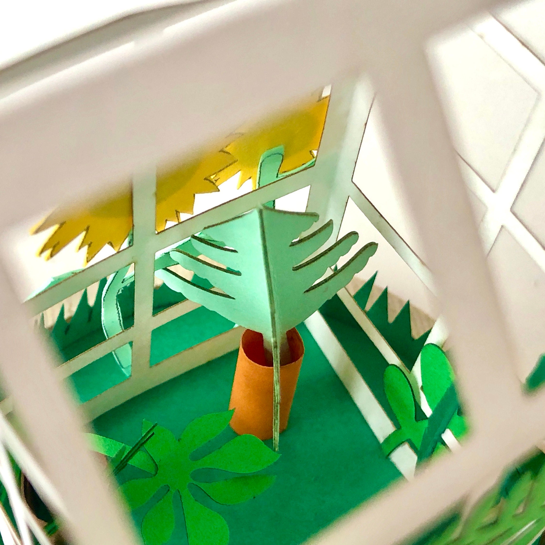 DIY Paper Greenhouse Craft Kit, Adult Craft Kit by My Papercut