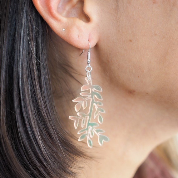 Drop on sale leaf earrings