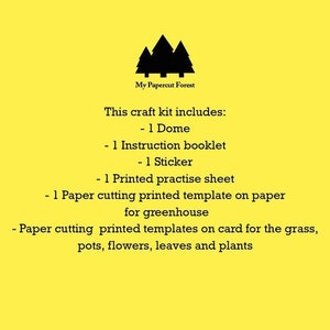 Paper craft kit greenhouse, DIY paper craft model kit for adults image 7