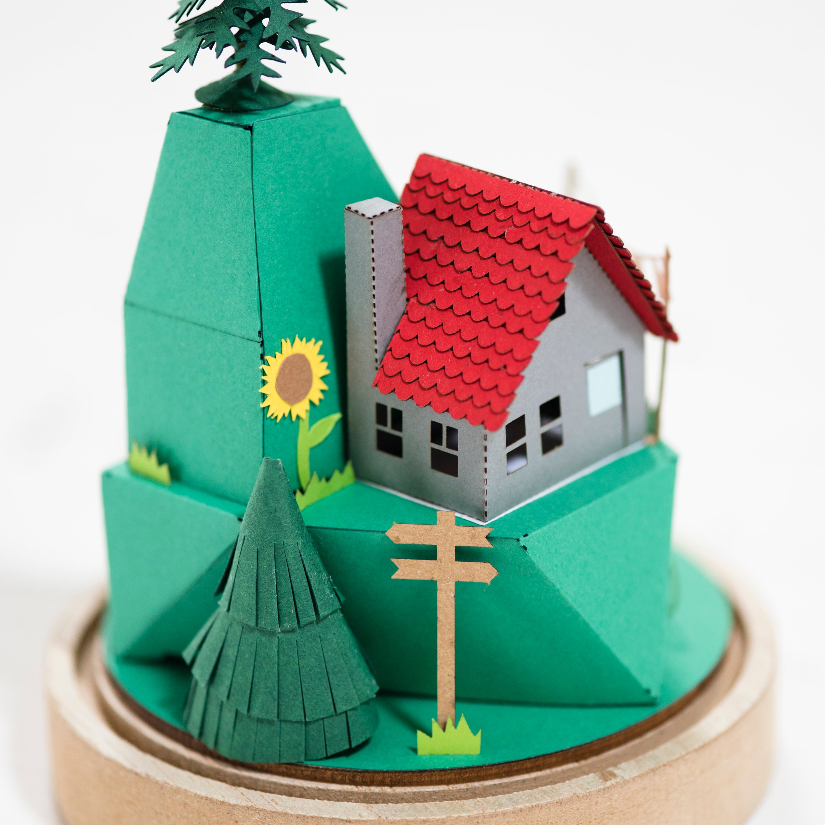 3D Paper Sculpture Craft Kit: DIY Neighborhood Scene