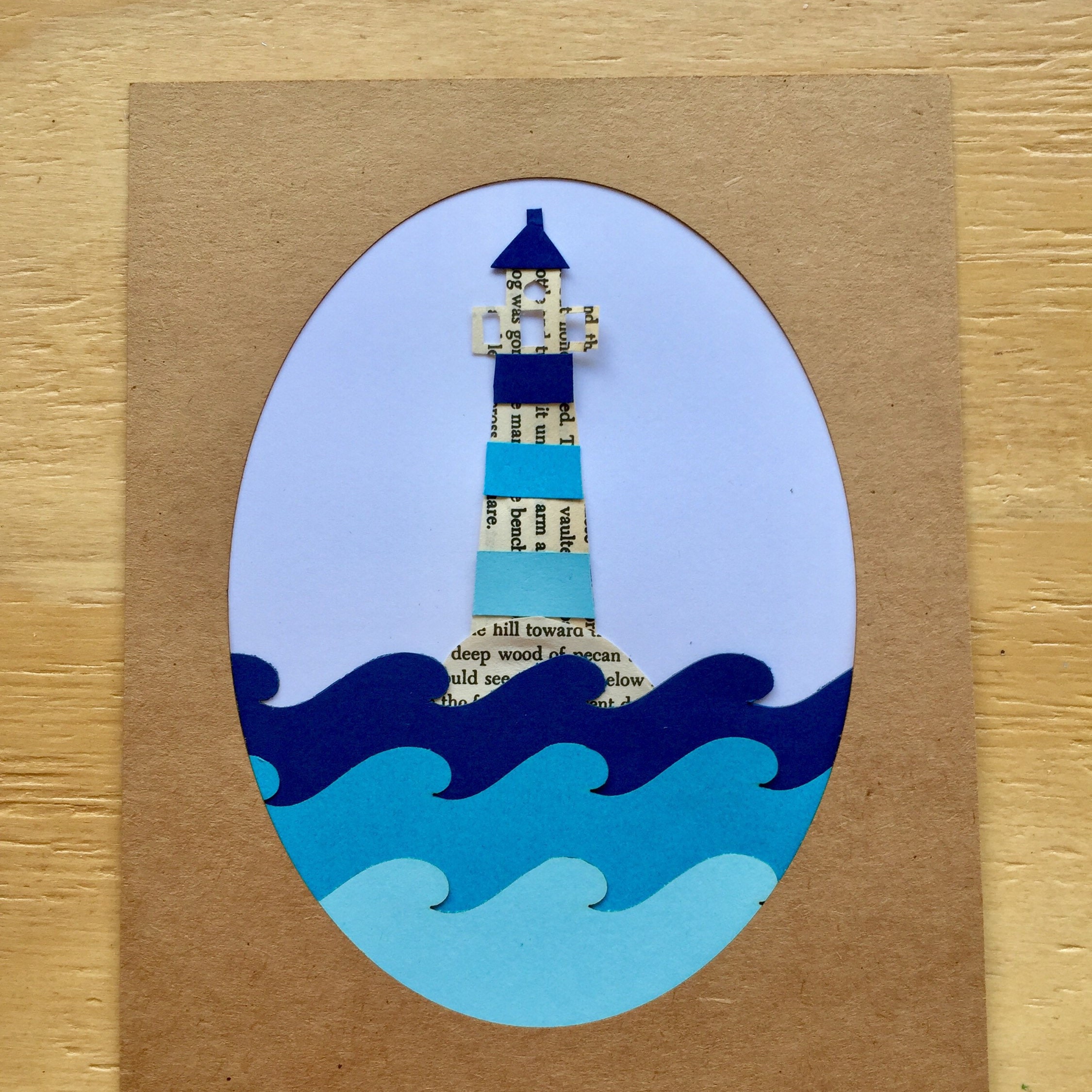 Adult DIY Craft Kit, Nautical Paper Craft Kit, Paper Cutting Kit 