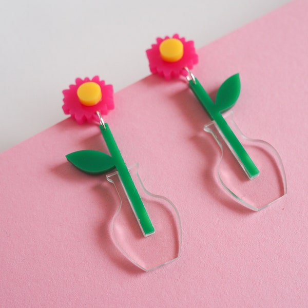 Perspex Earrings Etsy