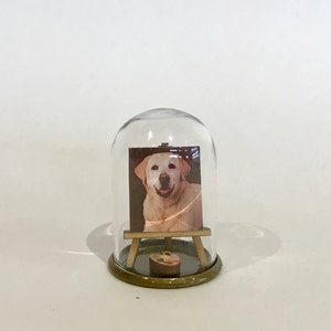 Pet portrait miniature ornament, personalised pet photo miniature image 3