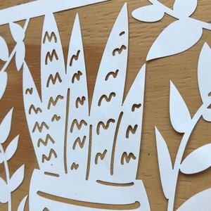 Paper cutting plant template image 5