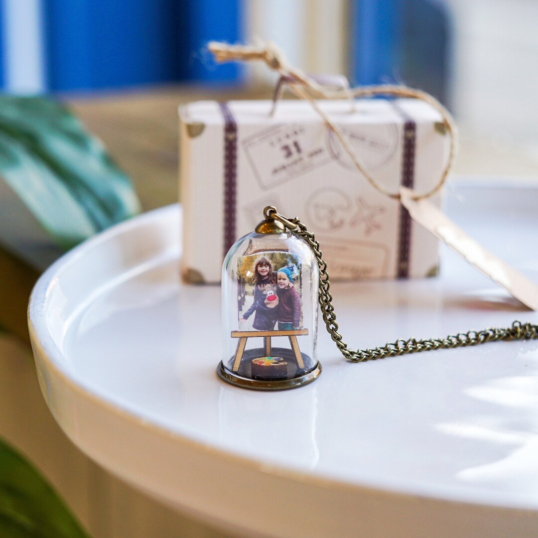 Family Portrait Personalised Necklace, Bespoke Photo Pendant - Etsy