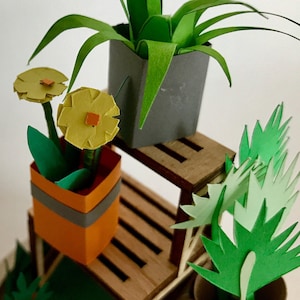 DIY paper garden craft kit, adult craft kit image 9