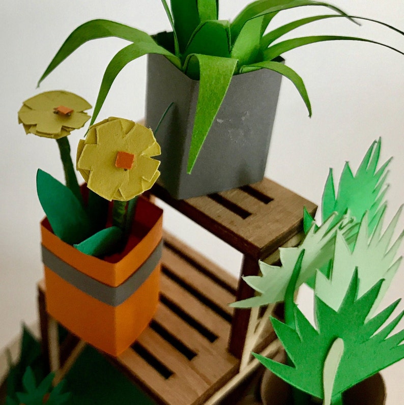 Kit creativo para hacer escultura de papel Jardin 3D imagen 9