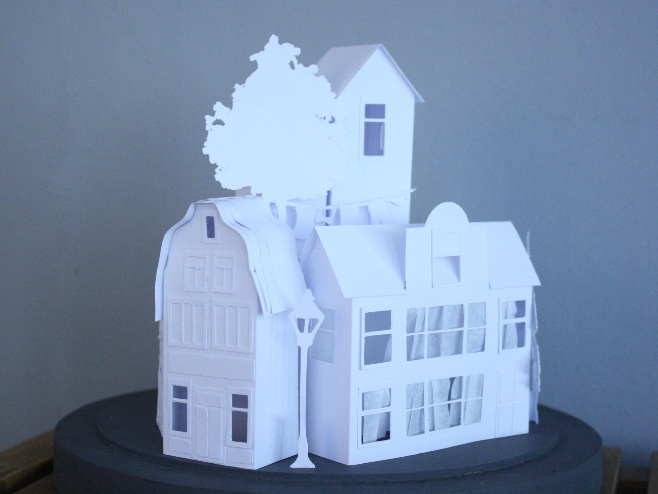 Personalised paper house sculpture Etsy