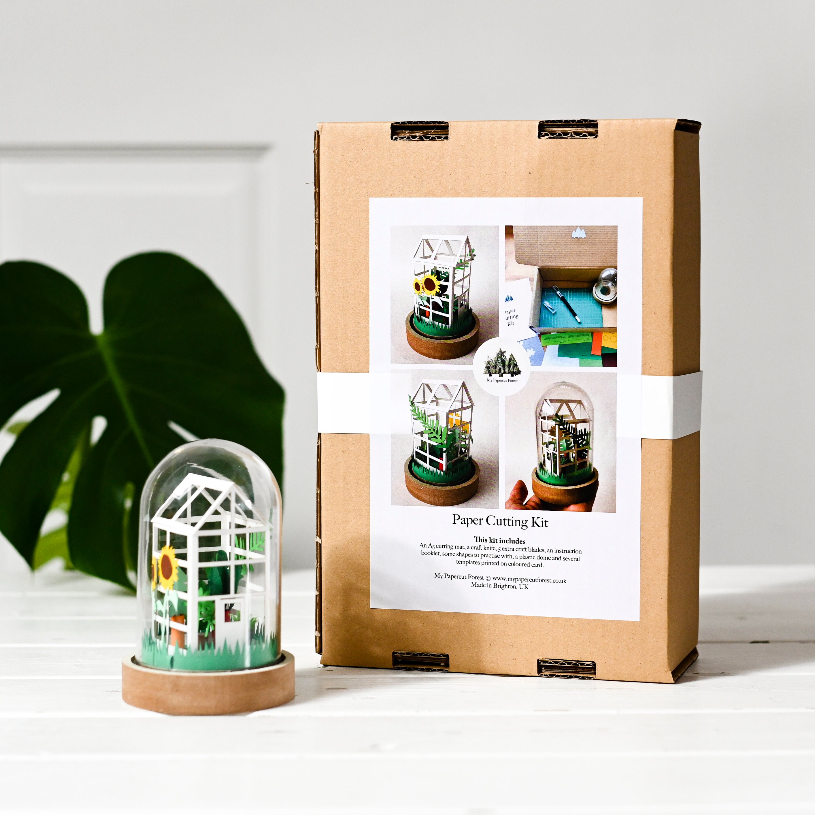 DIY Paper Greenhouse Craft Kit No Tools Etsy UK