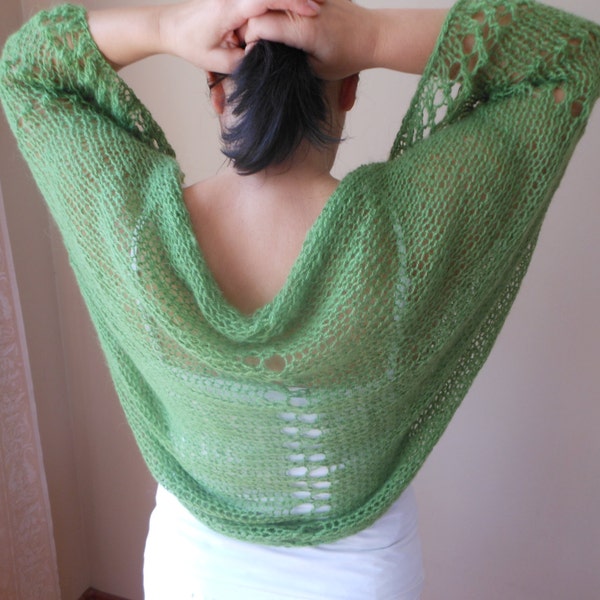 Shrug Bolero Summer Shrug Lace Green