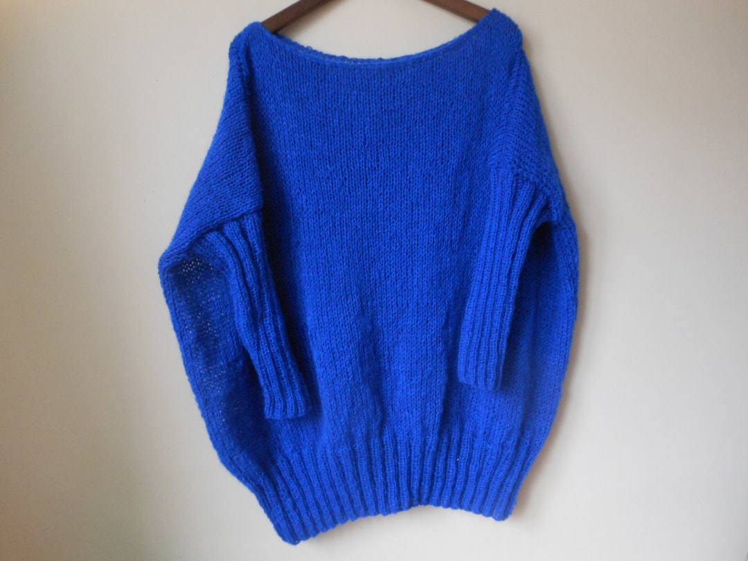 Oversized Plus Size Hand Knit Sweater Tunic Loose Knit Women s Sweater