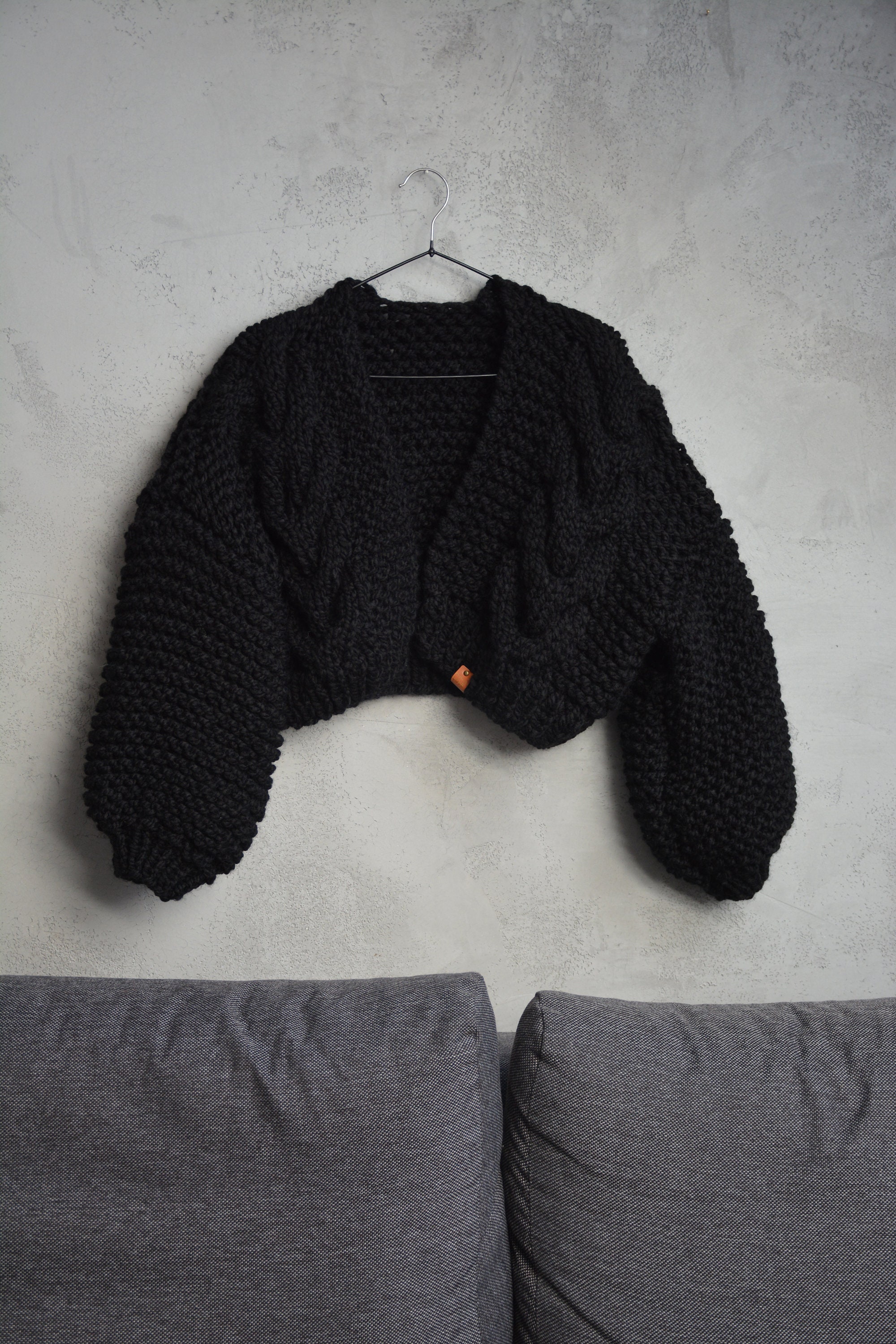 Mysterious Black Wool Skirt With Flower Lace on the Left Front Warm Black Skirt (1438) Mysterious Black Wool Skirt With Flower Lace on the Left Front Warm Black Skirt (1438)