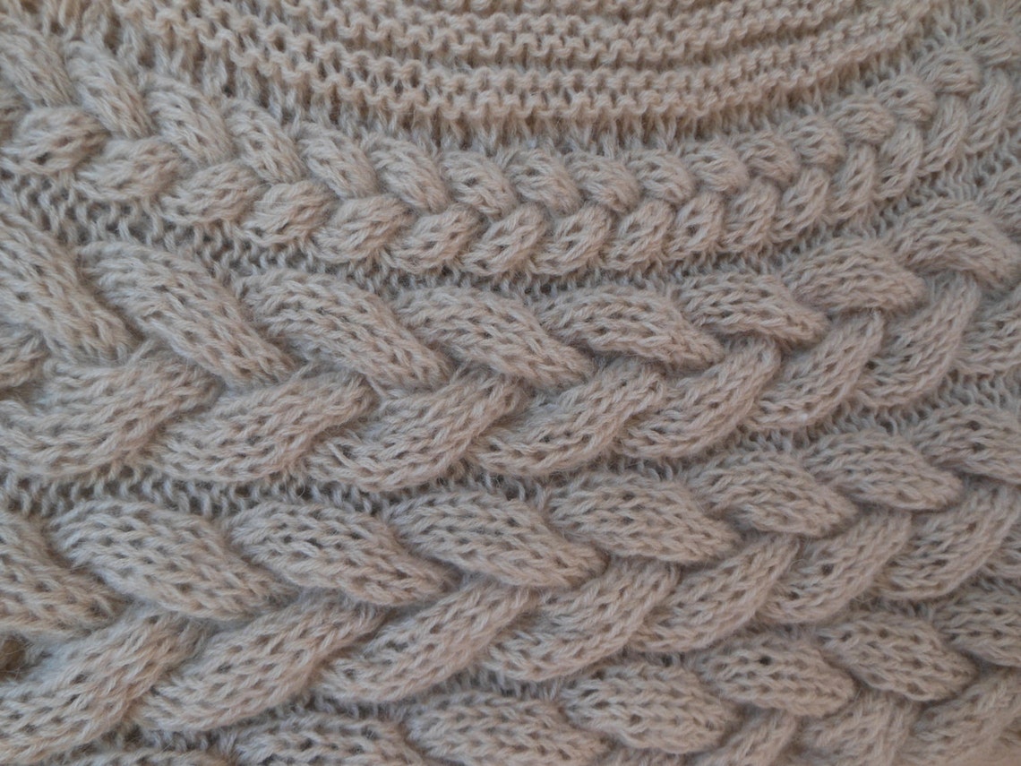 Cable Knit Capelet Shawl Wedding Shrug Poncho Neck Warmer Etsy