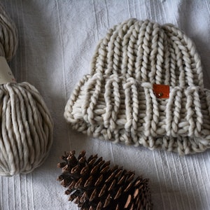 Super Cunky Hand Knit Hat, Australian Wool Hat, Chunky Beanie Hat, Helsinki Hat, Women&#39;s Hat, Winter Hat, 100% Wool Hat