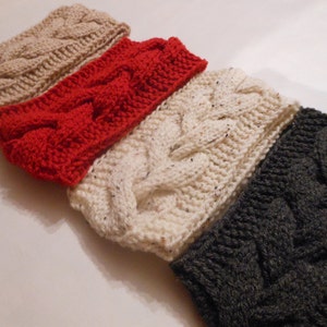 Knit Cable Headband  Ear Warmer Head Warmer Choose Color