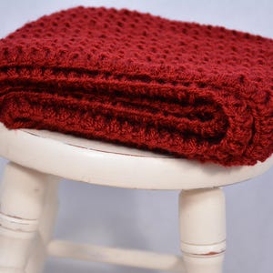 Crochet Infinity Scarf Cowl Neck Warmer Burgundy Choose Your Color image 5