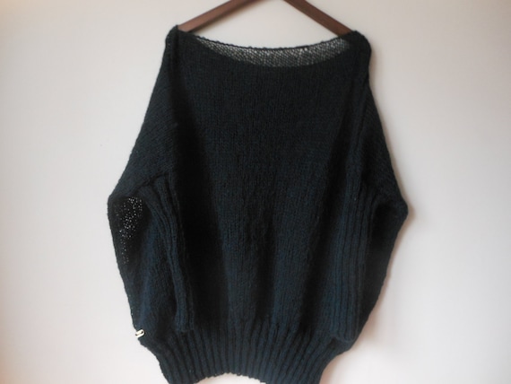 Oversizowy Sweter Z Dzianiny Plus Size Tunika Loose Knit - Etsy Sweden