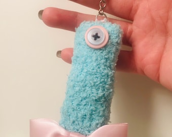 Eeyore’s tail plush bag charm / Baby Eeyore / Fluffy Winnie the Pooh keychain / Mouse ears /Disney inspired key chain / Disney wall hanging