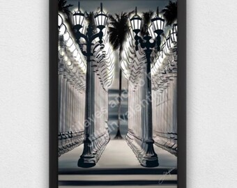 Urban lights LA drawing / digital prints