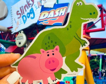 Toys Rex and Hamm toy story / mickey / Pixar / laptop sticker / cell phone sticker / hydroflask water bottle decal / Disney souvenir