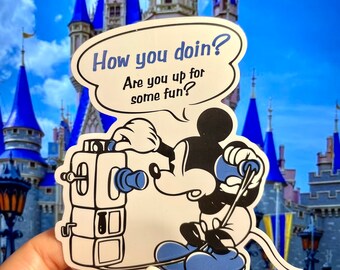 mickey / laptop sticker / cell phone sticker / hydroflask water bottle decal / Disney souvenir
