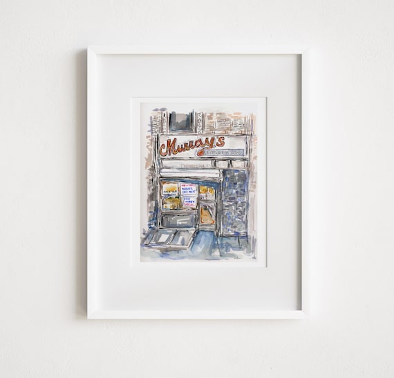 Murray's Sturgeon Shop Watercolor Print: Upper West Side, NYC Storefront
