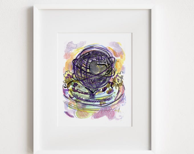 Flushing Meadows Corona Park Print: New York City Watercolor Urban Sketch