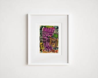 Lancaster Central Market Print: Pennsylvania Travel Art (Framed)