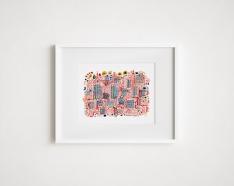 Abstract Cities Prints