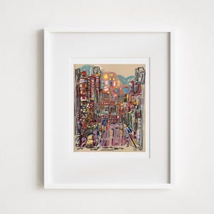 Chrysler Building Print: Soho New York City Abstract Painting