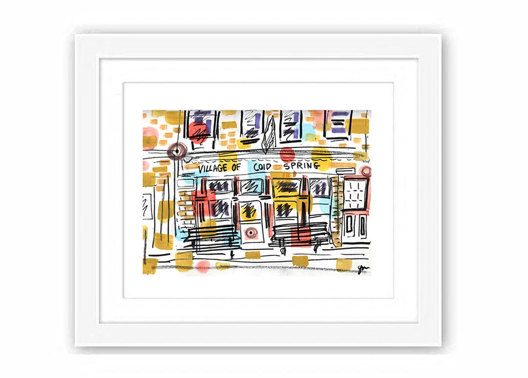 Cold Spring Downtown - Print and Framed - Upstate Hudson Valley ...