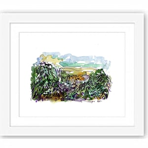 Print Catskills New York View - Upstate Hudson Valley Catskills Illustration