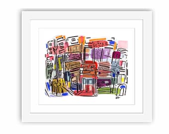 Lexington Candy Shop Luncheonette Print: Upper East Side Diner Art