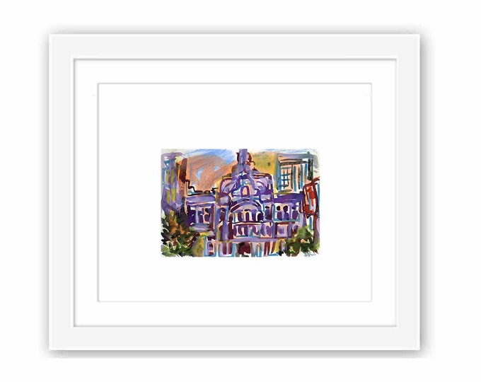 Philadelphia City Hall Watercolor Illustration Print