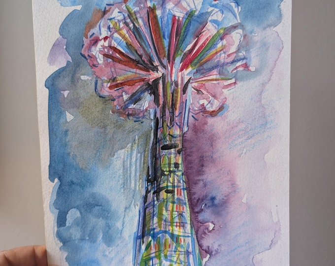 Original Parachute Jump Coney Island  - Art of Brooklyn New York City
