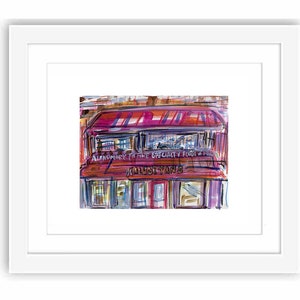 Print Kalustyan's Manhattan Murray Hill- Watercolor New York City Urban Sketch Storefront