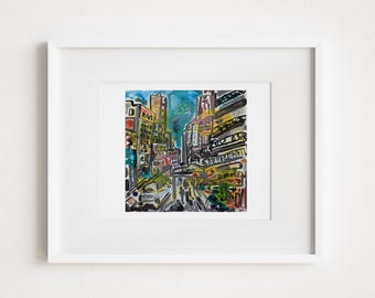 Chelsea Hotel Mixed Media Print: Manhattan NYC Art