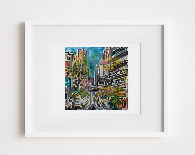 Chelsea Hotel Mixed Media Print: Manhattan NYC Art
