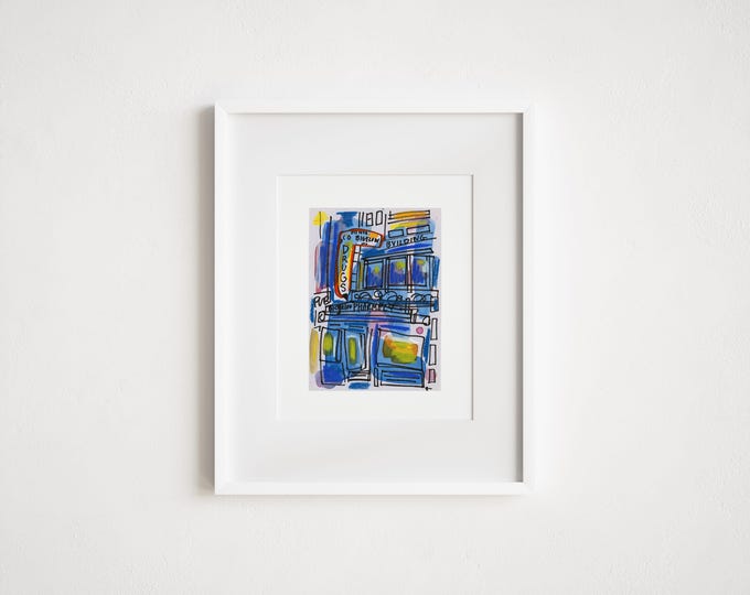 CO Bigelow - Print and Framed - New York City Manhattan Illustration Storefront