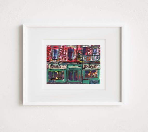 McNulty's Tea & Coffee Print: West Village Storefront Watercolor