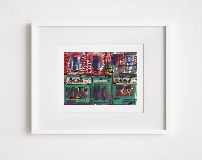 McNulty's Tea & Coffee Print: West Village Storefront Watercolor